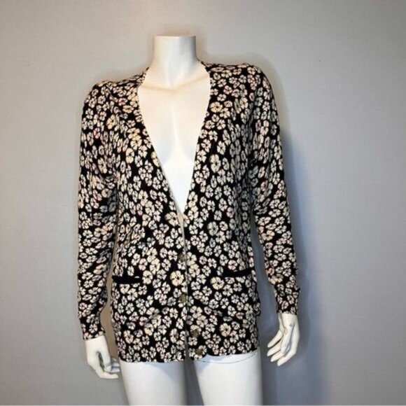 Marc By Marc Jacobs 100% Cotton Floral Printed Cardigan Size S - Picture 1 of 6